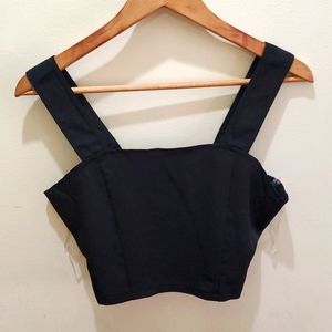 Black crop top
